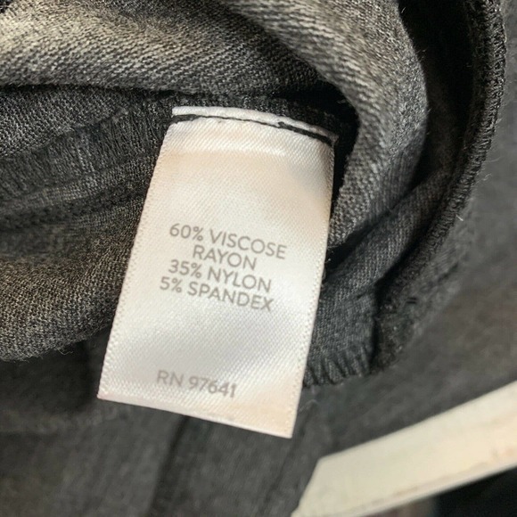 J.JILL Ponte Slim Leg Pants Size Small Gray Pull-On Stretch Elastic Waist 29” - Picture 3 of 7